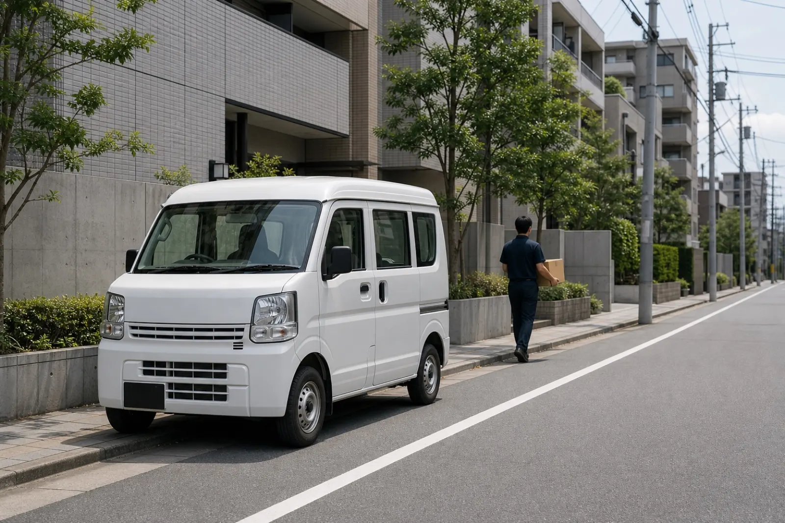 市街地でのお届け